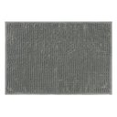 Ver imagem 1 de Tapete de Banheiro Chenille Cinza Escuro 60x40cm - Uzoo Tapete Chenille 60x40cm Cinza Escuro