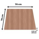 Ver imagem 3 de Mesa Bistrô Beta 112,50 Cm (alt) Disco Redondo Tampo Mdp Quadrado 70 Cm (larg) X 2,50 Cm (alt) Noce