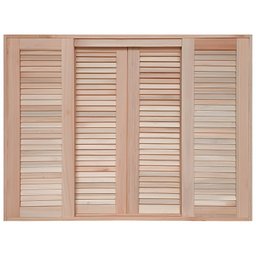 Janela de Madeira Veneziana de Correr Reto Eucalipto Bat de 14 Cm Linha Pop-1.20(l)x1.00(a) - 3