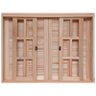Janela de Madeira Veneziana de Correr Reto Eucalipto Bat de 14 Cm Linha Pop-1.20(l)x1.00(a) - 4