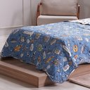 Ver imagem 3 de Kit Colcha Casal Ultra Lisse Kids New Rolinho 210x230cm Space