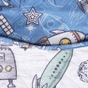 Ver imagem 5 de Kit Colcha Casal Ultra Lisse Kids New Rolinho 210x230cm Space