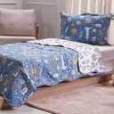 Ver imagem 1 de Kit Colcha Casal Ultra Lisse Kids New Rolinho 210x230cm Space