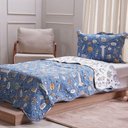 Ver imagem 2 de Kit Colcha Casal Ultra Lisse Kids New Rolinho 210x230cm Space