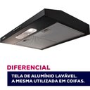 Ver imagem 4 de Depurador Slim Suggar Dps162pt 60cm 3 Velocidades Preto 220v