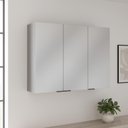 Ver imagem 1 de Armário Aéreo Lumina 120cm 3 Portas MDP Dobrável Cinza Telasul