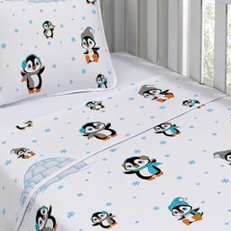 Jogo de Cama Tecebem Baby Malha Estampado Pinguim 3 Peças Kinder - 2