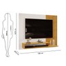 Painel de Tv Rack Suspenso Até 50 Polegadas Palermo - ÉdeCasaMóveis                                                                             - 4