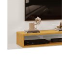 Ver imagem 4 de Painel de TV Rack Suspenso até 50 Polegadas Palermo - Édecasamóveis