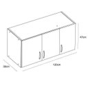 Ver imagem 5 de Armário Aéreo de Cozinha 3 Portas Carolina