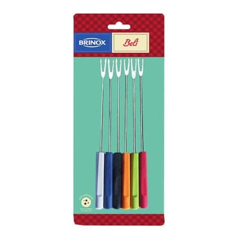 Conjunto de Garfos para Fondue e Petiscos com 6 Peças