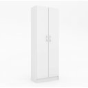Ver imagem 3 de Armário Multiuso 2 Portas e 4 Prateleiras Milão Branco