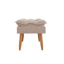 Ver imagem 2 de Puff Luxo Sofisticação Decorativa para Sala Sofisticada Premium Cor:bege