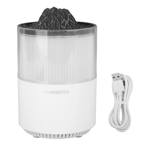 Umidificador Luminaria Vulcao Climatizador Ar Aromatizador Purificador Ambiente Relaxante Decoraçao 
