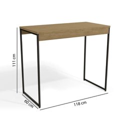 Conjunto Bancada Gourmet Industrial com 2 Banquetas Alta Dakar Preto Kappesberg - 6