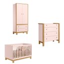 Ver imagem 1 de Kit de Guarda Roupa 5055 com Comoda Flora 5135 e Berço 4315