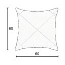 Ver imagem 6 de Kit 4 Capas para Almofada Drapeada em Veludo Quadrada 60x60 Várias Cores Cor:terracota e Cinza Claro