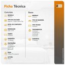 Ver imagem 4 de Cama Box Solteiro + Colchão Espuma D70-d28 2 Pillow Top Marrom