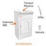 Gabinete de Lavanderia em Plastico Abs com Tanque Plástico 22 Litros - 4