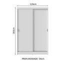 Ver imagem 3 de Guarda-roupa 2 Portas de Correr Max Madesa