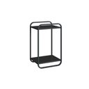 Ver imagem 2 de Mesa Lateral Sofa para Sala 40cm Orgânica Cantos Arredondados e Pés em Metal Cor:Nero com Preto