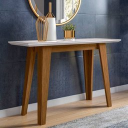 Aparador para Sala com Tampo de Vidro Jade Ypê Off White - 2