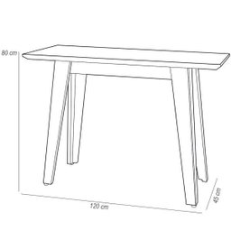 Aparador para Sala com Tampo de Vidro Jade Ypê Off White - 3