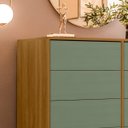 Ver imagem 6 de Cômoda para Quarto 10 Gavetas Melinda Freijó/verde