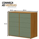 Ver imagem 2 de Cômoda para Quarto 10 Gavetas Melinda Freijó/verde