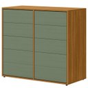 Ver imagem 4 de Cômoda para Quarto 10 Gavetas Melinda Freijó/verde