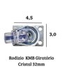 3 Roda Rodinhas Rodizio Giratorios Vaso Móveis Acrilico 32Mm - 3
