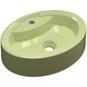 Cuba de Apoio Oval Para Banheiro Onix O43 Verde Acqua - Lyam Decor - 1