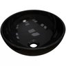 Cuba de Apoio Redonda Para Banheiro R30W Preto Brilho - Lyam Decor - 1