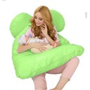 Ver imagem 4 de Almofada Extra Grande P/grávida Dormir De Lado Envio Rápido - Verde claro