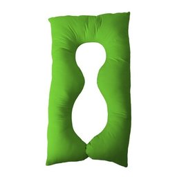 Almofada Extra Grande P/grávida Dormir De Lado Envio Rápido - Verde claro - 3