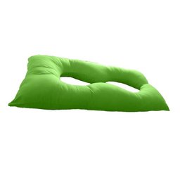 Almofada Extra Grande P/grávida Dormir De Lado Envio Rápido - Verde claro - 2