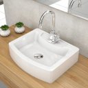 Ver imagem 2 de Cuba de Apoio Retangular Para Banheiro RT41 Aria Branco - Lyam Decor