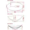 Ver imagem 3 de Cuba de Apoio Canoa Para Banheiro Lux L45 Azul Turquesa - Lyam Decor