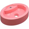 Cuba de Apoio Oval Para Banheiro Onix O43 Rosa - Lyam Decor - 1