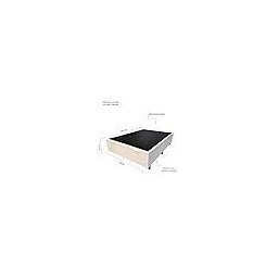 Base Cama Box com Baú Solteiro, Queen, Casal, King Corino Branco - Branco - Casal - 8