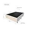 Base Cama Box com Baú Solteiro, Queen, Casal, King Corino Branco - Branco - Casal - 8