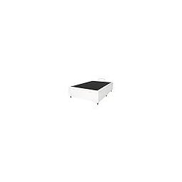 Base Cama Box com Baú Solteiro, Queen, Casal, King Corino Branco - Branco - Casal - 2