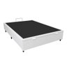 Base Cama Box com Baú Solteiro, Queen, Casal, King Corino Branco - Branco - Casal - 6