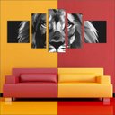 Ver imagem 2 de Quadro Decorativo Leão Abstrato Animais Salas Decorações Interiores Com Moldura