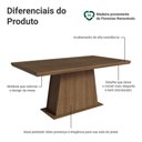Ver imagem 5 de Mesa de Jantar 5364 6 Lugares Retangular MDF 160cm Marrom Madesa