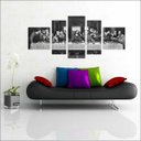 Ver imagem 2 de Quadro Decorativo Católicos Jesus Cristo Santa Ceia Religião Salas Interiores Mosaico 5 Peças