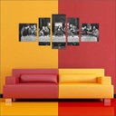 Ver imagem 3 de Quadro Decorativo Católicos Jesus Cristo Santa Ceia Religião Salas Interiores Mosaico 5 Peças
