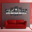 Ver imagem 4 de Quadro Decorativo Católicos Jesus Cristo Santa Ceia Religião Salas Interiores Mosaico 5 Peças