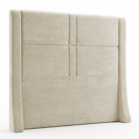Cabeceira para Cama Box Casal Padrão Freeza 140cm com Frame Bouclê Bege - Desk Design