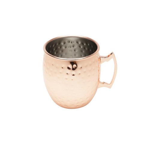 Caneca inox cobre Moscow Mule Martelada 680ml 13,5x10cm Lyor